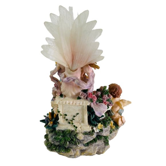 Angel Wildlife Music Box Plays Minuet by Mozart Lighted Vintage 9.5" x 6" - Picture 9 of 11